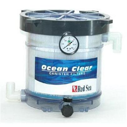 Red Sea Fish Pharm Presents Red Sea Ocean Clear 340 Filter Model Canister. Provides the Highest Usable Wetted Surface Area for Nitrifying Bacteria to Eliminate Toxic Ammonia. Consists of a Durable 40 Sq. Ft. (3.6 M ) Filter Cartridge with a Core of Polystrand Bio-Media. For Freshwater and Marine Tanks Up to 150 Gallons. Includes 40 Sq. Ft. Pleated Micron Cartridge and 50 Sq. Ft. Polystrand Bio-Core for Biological Filtration in the Center Core Requires Flow Rates Between 800-1600gph. [28459]