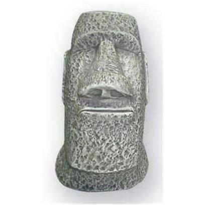 Underwater Galleries Presents Underwater Island Stonehead Galleries. Ceramic Easter Island Stonehead Artifact Decoration; Hollow Cave with 1 Opening Dimensions 4.5" X 4" X 6" [28475]