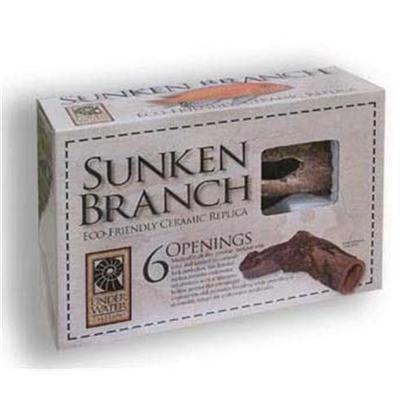 Underwater Galleries Presents Underwater Sunken Branch Galleries. Hollow Replica of a Natural Tree Branch with 6 Openings Dimensions 9" X 6" X 2" [28485]