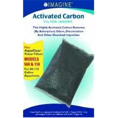 Imagine Gold Presents Imagine Gold (Img) Ac 110 Active Carbon Fits Models 500. This Highly Activated Carbon Removes (by Adsorption) Odors, Discoloration and Other Dissolved Impurities Fits Aquaclear(R) Power Filter Models 500 & 110, for 60-110 Gallon Aquariums [28558]