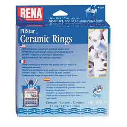 Aquarium Pharmaceuticals Presents Aquarium Pharmaceuticals (Ap) Rena Filstar Ceramic Rings 1 Liter. Canister Filter Media Designed to Fit the Filstar Xp. Super High Porosity Rings have Greater Surface Area than Conventional Ceramics. 1 Liter [28692]