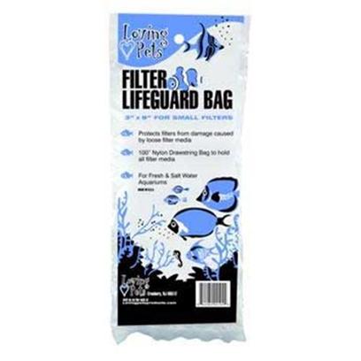 Loving Pets Presents Lv Drawstring Bag 8'x13' Filter Lifeguard 12pc. The Filter Lifeguard Bag Help Protect your Filter from any Loose Filter Media, the 100% Nylon Drawstring Bag Helps Catch the Loose Filter Medium for Easy Changing. [28805]