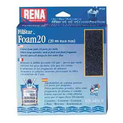 Aquarium Pharmaceuticals Presents Aquarium Pharmaceuticals (Ap) Rena Filstar Foam 20 2pk 2-Pack. Canister Filter Media Designed to Fit the Filstar Xp. For Removal of Coarse Debris. 2 Pieces [28926]