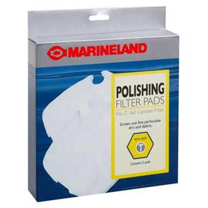 Marineland Presents Marineland (Ml) Polish Ftr Pad C360 2pk 2 Pack. Marineland Polish Ftr Pad C360 2pk Filter Pads Screen out Dirt and Debris. [29028]
