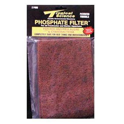 Tropical Science Labs Presents Tr Sci Phosphate Filter & Algae 6'x 9' Pad 6x9' 2pk with Inhibitor. Our World-Famous. Patented Phosphate Eliminators! Alumina-Free, Non-Toxic "Phosphate Magnets" Remove only Soluble and Insoluble Phosphates - not Expensive Essential Trace Elements! Pf - 100 Includes Red and Hair Algae Additive for Fast Elimination of Unsightly Debris. Ph - 200 is for General Phosphate Level Maintenance. Both are 100% Safe for Application in Marine and Reef Systems. [29066]