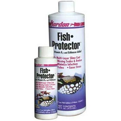 Kordon/Oasis Presents Kord Fish Protector with Echinacea (Formally Polyaqua) 16oz. Fish•Protector™with Polymer Colloids, Heavy Metals Detoxifier, Vitamin B12 and Echinacea. Formulated for Use in Both Fresh and Salt Water. Fish•Protector™ is a Professional Quality Water Treatment that Calms Fishes, Reduces Losses, Eases Stress, Minimizes Infection and Aids Healing - Thereby Helping to Protect Fishes During Handling, Illness and Transportation. Fish•Protector Detoxifies the Free Ions of the Heavy Metals Present in Public Water Supplies,Such as Zinc, Iron, Lead, Copper, and Arsenic, which can be Lethal to Fishes and Invertebrates. Fish•Protector Forms a Multi-Layered Protective Slime Coating on Fishes' Skin, Protecting Fishes During Handling and Minimizing Infection. The Coating Works as an Effective Healing Aid for Fishes with Bruises, Missing Scales, or Frayed Fins. The Protective Slime Coating is Formed by Special Polymer Colloids, and does not Involve Irritating the Fish’S Surface by the Use of Salt. Fish•Protector's Polymer Colloids Beneficially Absorb Medicinal Dyes, E.G., Methylene Blue and Malachite Green, as Well as Antibiotics, E.G., Oxytetracycline and Itrofurazone Fish•Protector Acts as a Carrier for Such Medications and can be Used as an Aid in Applying them to the Fish’S Skin. Fish•Protector Combines Skin Slime Replacers, that are More Concentrated and Faster Working than that Used in Kordon’S Novaqua Plus, with the Addition of Vitamin B12 and Increased Echinacea, all of which Aids in the Normal Healing Process of Injured Fishes. [29172]