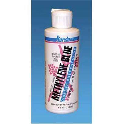 Kordon/Oasis Presents Kord Methylene Blue 4oz Blue-4oz Bottle. Methylene Blue Disease Preventative - 4 Oz. [29177]