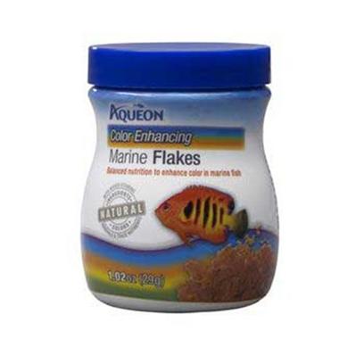 Aqueon Presents Aqen Marine Color Flake 1.02oz. Aqueon Foods Contain only Natural Ingredients and Contain no Artificial Colors. The Colors of the Foods are Attributed to the Actual Ingredients in the Formula, and Help to Bring out the Natural Colors in your Fish, while Keeping them Energetic and Healthy. Guaranteed Analysis Crude Protein (Min).....45% Crude Fat (Min) ..............8% Crude Fiber (Max)...........3% Moisture (Max).................8% Phosphorus (Min)...........1% [29319]