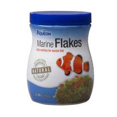 Aqueon Presents Aqen Marine Flake 2.29oz. Aqueon Foods Contain only Natural Ingredients and Contain no Artificial Colors. The Colors of the Foods are Attributed to the Actual Ingredients in the Formula, and Help to Bring out the Natural Colors in your Fish, while Keeping them Energetic and Healthy. Guaranteed Analysis Crude Protein (Min).....45% Crude Fat (Min) ..............8% Crude Fiber (Max)...........3% Moisture (Max).................8% Phosphorus (Min)...........1% [29320]
