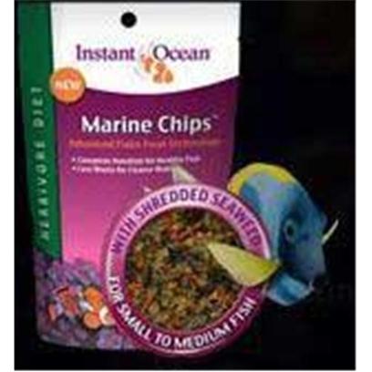 Instant Ocean-Aquarium Systems Presents Instant Ocean-Aquarium Systems (Io) Marine Chips Herbivore 80 Grams. Instant Ocean Herbivore Chips will Provide Optimal Results with Algae-Grazing Fish Like Tangs and Rabbitfish. Can also be Used to Supplement Dietary Needs of Many Species of Angels and Damsels. Added Natural Dried Shredded Seaweed (Porphyra Sp.) Higher Algae and Vegetable Content to Support Delicate Digestion [29355]