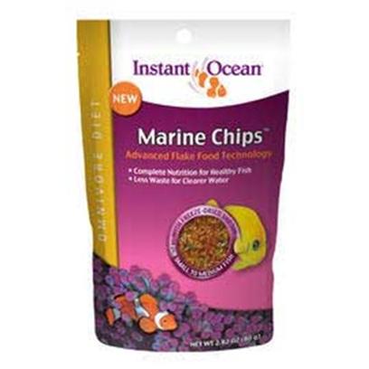 Instant Ocean-Aquarium Systems Presents Instant Ocean-Aquarium Systems (Io) Marine Chips Omnivore 80 Grams. Instant Ocean Omnivore Chips will Provide Optimal Results with Community Fish Like Damsels, Clownfish and Angels. Added Dried Brine Shrimp Targets Finicky Eaters Balanced Formula and High Palatability for the Majority of Marine Aquarium Fish [29357]