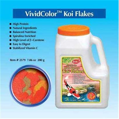 Ocean Star International Presents Ocean Star International (Osi) Flake Vivid Color Koi 2.2lb. Excellent for Transitioning Fish to Pellets. Easy for Fish to Eat and Digest. Vitamin Fortified, Including Stabilized Vitamin C. Strong Source of Pigments for Coloring Koi. Feed Alone to Small Koi Up to 1 Year of Age or as a Diet Supplement for all Koi. O.S.I. Vividcolor Flake Food Contains our Highest Levels and Greatest Variety of Pigments for Coloring your Fishes. No Hormones are Added that Could Abnormally Color your Fish or Affect their Behavior. [29428]