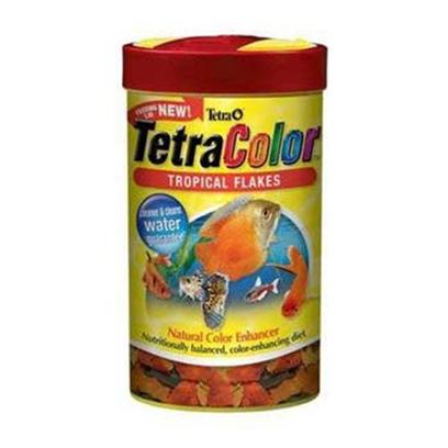 Tetra Usa Presents Tetra Color Flakes 7.06oz. This Color Enhancer is a Wonderful Supplement to the Diet of any Tropical Fish. Tetracolor Flakes Promote Beautiful Color in all Tropical Fish, and can be Fed Daily, Alternating with Spirulina Foods and Treats. Vitamin C Enriched. [29442]