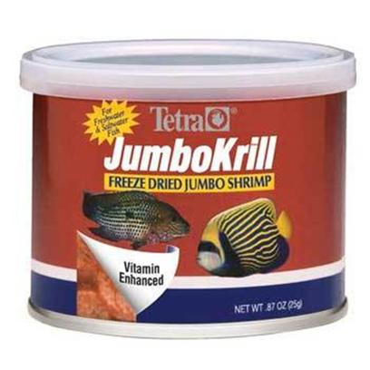 Tetra Usa Presents Tetra Freeze Dry Jumbo Shrimp Dried 3.5oz. A Nutritious Treat for all Medium and Large Tropicals, Jumbo Shrimp are High in Vitamin C and Great for Cichlids, Oscars and Bottom-Feeding Fish Such as Catfish and Loaches. [29721]