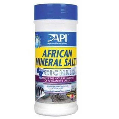 Aquarium Pharmaceuticals Presents Aquarium Pharmaceuticals (Ap) Cichlid African Mineral Salt 8.4oz (240g). Contains all the Trace Elements Required to Create a Healthy Environment for African Cichlids without Altering Ph. Contains all the Trace Elements Required to Create a Healthy Environment for African Cichlids without Altering Ph. Recreates the Natural Hardness of African Rift Lakes. Use with Buffer Max Cichlid to Achieve the Desired Water Hardness or Alkalinity. 240 G/8.4 Oz Treats Up to 890 Gallons (3369 L) [29759]