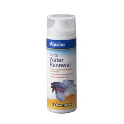 Aqueon Presents Aqueon Water Renewal Betta 4oz. Whether it's Preparing your Tap Water for Fish, Clearing Murky Water, Neutralizing Harmful Ammonia or Renewing Essential Trace Elements, with Aqueon Water Care Products, you can be Assured that your Fish will Remain Colorful, Healthy and Active. [29823]