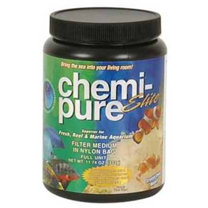 Boyd Enterprises Presents Boyd Chemi Pure Elite Grand 40oz Chemi-Pure. Chemi-Pure is Still a Very Revolutionary Product, and Practically all Aquarium Filter Mediums have been Patterned After It! Over the Years Boyd Enterprises has Continually Upgraded Chemi-Pure with Better Ingredients and Manufacturing Processes to Keep it the Most Effective Filter Medium Available! Now with Chemi-Pure Elite, Boyd Enterprises has Taken the Next Step in Keeping Chemi-Pure the Ultimate and Complete Choice for Filtering your Aquarium. It is the Latest in Reef Aquarium Science. Chemi-Pure Elite Comes Added with Ferric Iron Oxide in Order to Remove Phosphate and Silicates. Ferric Iron Oxide has been Proven as One of the Top Choices for Removing and Controlling any Phosphate and/or Silicate Problem Within your Aquarium. It is the Ultimate Filter for Reef Aquarium Filtration and Reef Care will be Easier from Now On. Get all the Benefits of Chemi-Pure Now with the Added Benefit of Being Able to Remove all your Phosphate and Silicates. No Need for Bulk Iron Oxide Removers or Spending Additional Money on a Phosphate Reactor. Chemi-Pure Elite Keeps Making your Aquarium Easier by Being Prepackaged in a Nylon Filter Bag, just Rinse Before Adding to your Aquarium and Start to Enjoy a More Maintenance Free Aquarium as it Helps Control any Nuisance Algae and Keeps your Aquarium Crystal Clear! Longer Life - Fish Often Live 3 to 4 Times Longer than in any Other Closed System, Fresh or Marine. Constant Ph - Always Within the Safe Range Protects Necessary Organisms - Allowed Growth with no Danger of Pollution. Use with Real Sea Water or Artificial Removes Toxic Elements - Including Copper & Phenol Removes Organic Particulates Quicker Responses - Neurological Reactions Like Fishes in Natural Habitat. Good for Saltwater & Freshwater Fishes - Helps all Species Thrive. Especially Good for African Cichlids & Discus Crystal Clear Water - Always Sparkling Blue-White Water no Osmotic Shock - 90% Eliminated no Ion Antagonism Eliminates Phosphates and Silicates [29830]