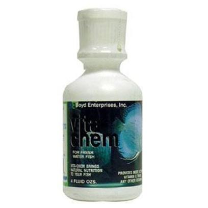 Boyd Enterprises Presents Boyd Freshwater Vita Chem 4oz. Brings out the Natural Colors in Fish Pre-Stabilized Multi-Vitamin Water and Tissue Soluble Great for Fin Degenration and Lateral Line Disease 30 Added Naturally Occurring Extracts Bonded with Naturally Occurring Amino Acids that are Receptive to and Absorbed into Fish Tissues Brings the Coral Reef to your Fish Improves Growth and, Appetite, Color and Vitality to Fish [29831]