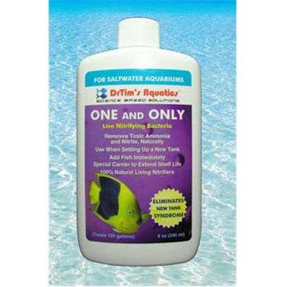 Dr Tim's Aquatics Presents Dr Tim's One & only Saltwater 2oz. Nitrifying Bacteria for Saltwater Aquaria that Eliminates Toxic Ammonia and Nitrite, or so Called New Tank Syndrome, and Allows Fish to be Quickly and Safely Added to a Newly Set-Up Fish Tank. Contains Bene-Fish-Al™ Bacteria. 2 Ounce [29874]
