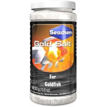Seachem Laboratories Presents Seachem Gold Salt 50gm. Gold Salt™ is Designed to Provide the Optimal Environment for all Goldfish Species. The Salt is also Well Suited for Routine Aquarium Freshwater Use. It does not Impact Ph or Provide Buffering. For Ph Control Use Gold Buffer™ . [30109]