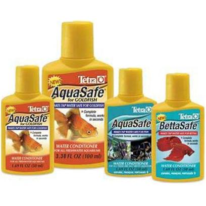 Tetra Usa Presents Tetra Aquasafe Goldfish for 3.38oz 100ml. Aquasafe for Goldfish Conditions Tap Water Safe by Neutralizing Chlorine and Heavy Metals Present in Municipal Water Supplies. Aquasafe for Goldfish also Neutralizes Chloramines by Breaking Down the Bond Between Chlorine and Ammonia while Reducing Both Fish Toxic Chlorine and Ammonia Components. In Addition, Aquasafe for Goldfish Enhances the Natural Protective Slime Coating of Goldfish to Help Wounds Heal and Protect Fish from Abrasions. [30173]