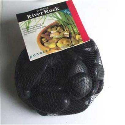 Panacea Products Presents Pan River Rock 2lb Black Polished Bag. Black 2 Lb [30302]