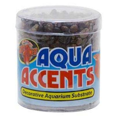 Zoo Med Laboratories Presents Zoo Dark River Pebbles 1/2lb Aqua Accents. • Epoxy Coated Aquarium Gravel/Sand Safe for all Freshwater and Saltwater Aquariums. • Excellent for Fishbowls or Nano Tanks. • no Rinsing Necessary. Will not Cloud Water. 1/2 Lb [30328]
