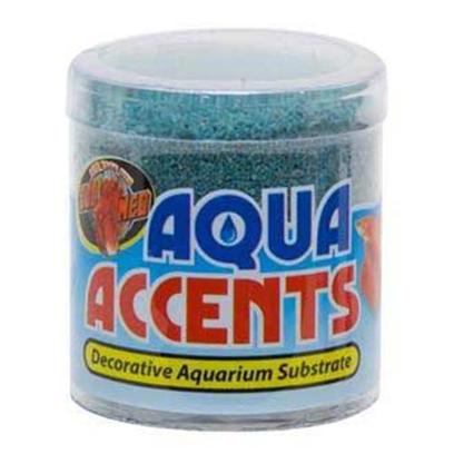 Zoo Med Laboratories Presents Zoo Terminator Teal Sand 1/2lb Aqua Accents. • Epoxy Coated Aquarium Gravel/Sand Safe for all Freshwater and Saltwater Aquariums. • Excellent for Fishbowls or Nano Tanks. • no Rinsing Necessary. Will not Cloud Water. 1/2 Lb [30332]