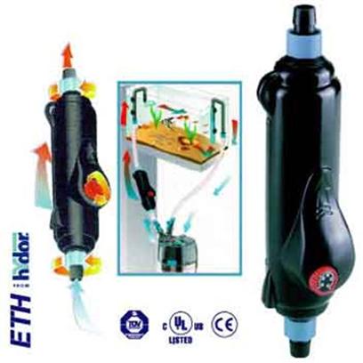 Hydor Usa Presents Hydor Eth300 300w Line Heater 5/8' 300watt External in-Line for Hose. 300w in-Line Aquarium Heater Suitable for all Canister Filters with 5/8' Flexible Hosing. No Danger of Damage if Unit is Run Dry for Short Period as the Eth will Switch Itself off Before Overheating. Heats with High Efficiency and Designed to Avoid Temperature Variations Caused by Poor Water Circulation. Ul Listed. Reliable and Simple to Use. Extremely Accurate. Suitable for Freshwater and Saltwater Aquariums. Ideal for Tropical Fish Breeding Situations. For Aquariums 53-80 Gallons. Length - 12' [30398]