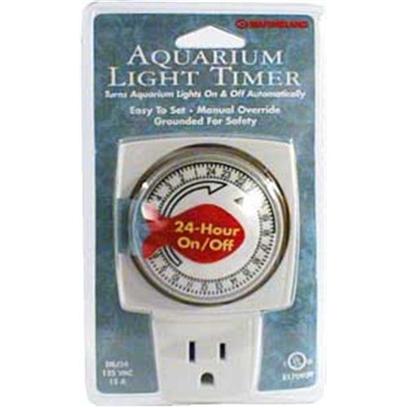 Marineland Presents Marineland (Ml) Light Timer-24hr Grounded 24hr. Designed Especially for Use with all Freshwater and Marine Aquarium Lights, it is Easy to Set, Features a Manual Override, and is Grounded for Operational Safetly. Rated at 15 Amps. [30488]