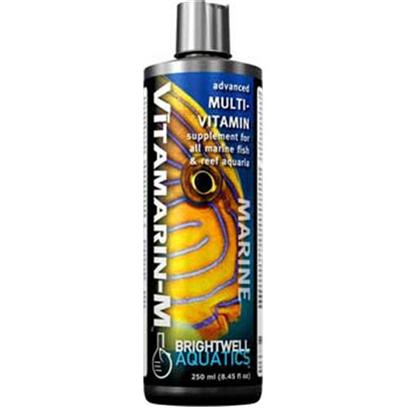 Brightwell Aquatics Presents Brightwell Aquatics (Bwell) Vitmarin-M Vitamarin-M Multiviamin Supplement 8oz 250ml. • Full-Spectrum Vitamin Supplement Formulated to Benefit Marine Fishes, Corals and Other Invertebrates, and Other Marine Aquarium Inhabitants. • Provides a Full-Complement of Vitamins in the Same Ratios Found in the Tissues of Filter-Feeding Marine Invertebrates, Organisms that Extract Plankton from the Surrounding Water and Gain their Nutritional Benefit, and which are in Turn Consumed by Many Reef Inhabitants. • Requires no Refrigeration. • Composed of Purified Water and Ultra-High Purity Materials. • Formulated by a Marine Scientist. [30823]