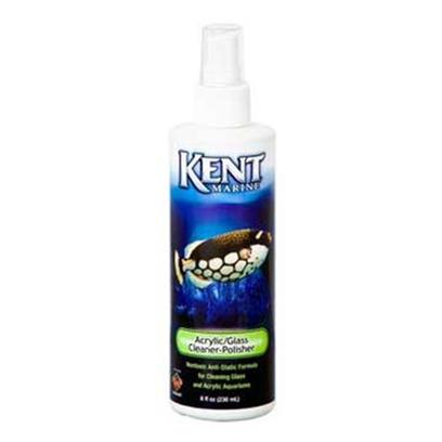 Kent Marine Presents Kent Marine (Kent) Acry/Glass Cleaner/Polisher 8oz. Kent Marine is Pleased to Announce the Release of our Acrylic/Glass Cleaner-Polisher. Kent Marine Acrylic/Glass Cleaner-Polisher is a Nontoxic Antistatic Formula that Makes your Glass or Acrylic Aquarium Sparkle. Uses the Same Trusted Coralife Formula. Nontoxic Formula is Environmentally Safe and Harmless to Tank Inhabitants Continued Use Creates Protective Layer to Repel Water Spots, Fingerprints and Dust Helps Reduce the Appearance of Minor Scratches on Acrylic Aquariums [30838]