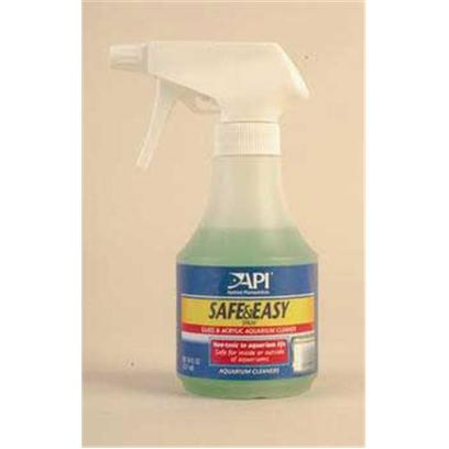 Aquarium Pharmaceuticals Presents Aquarium Pharmaceuticals (Ap) Safe & Easy Aq Cleaner 8oz. Convenient Bottle with Spray Trigger. Just Spray on and Wipe Off. Cuts through the White Crusty Mineral Deposits all over the Aquarium. Use on Glass or Acrylic Aquariums, Hoods, Filters, Frames and Stands. Non-Toxic to Fresh and Saltwater Fish. 8 Fl. Oz. (237 Ml) [30890]