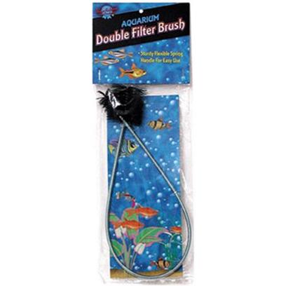 Blue Ribbon Presents Blue Ribbon (Br) Double Filter Brushes Brush. Double Ended Cleaning Brushes with Medium and Large Heads on Flexible Handleideal for Cleaning Filter and Up-Lift Tubes Flexible Double Ended Brushes [30909]
