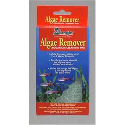 Jungle Laboratories Presents Jungle Algae Remover Clean Pad Cleaner. Algae Remover Aquarium Cleaning Pad Safely Removes Algae and Hard Water Deposits,'Made of Nontoxic, Recycled Material, this Nonabrasive Pad Safely Cleans any Aquarium Surface Including Glass, Acrylic, Plexiglas or Plastic. Removes Algae, Water Lines, Salt Residue and Hard Water Deposits and is Handy for Cleaning Plastic Plants, Ornamen','Before Each Use, Wet the Pad, then Gently Rub Surfaces to be Cleaned. Rinse Pad with Tap Water After Each Use. Avoid Getting Sand or Gravel on the Pad as these will Cause Scratches to Surfaces. Avoid Extreme Pressure as this may Cause Surface Scratches O','Pad with Handle (18)''' [30994]