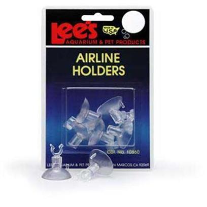 Lee's Presents Lees Airline Suction Cups 6pk 6 Pack. The Aquarium Wall. Packaging Blister Card with 6 Airline Holders and 6 Suction Cups [31020]