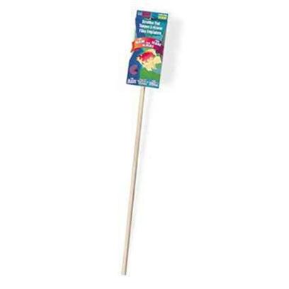 Lee's Presents Lees Algae Cleaner Scrubber Sponge/Scraper on Stick. Green Algae Pad on a 15" Stick. Size 3" X 2" X 1-1/2" Packaging Cardboard Sleeve with Hanger Tab [31026]