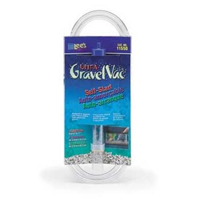 Lee's Presents Lees Gravel Stretch Mini Vacuum. Designed to Separate Debris from Gravel and Remove it from the Aquarium while Performing Routine Water Changes. Gvc Entends from 9' to 17' [15/16' X 8' Cylinder Fits Inside 1' X 9'-Cylinder, Cardboard Sleeve [31035]