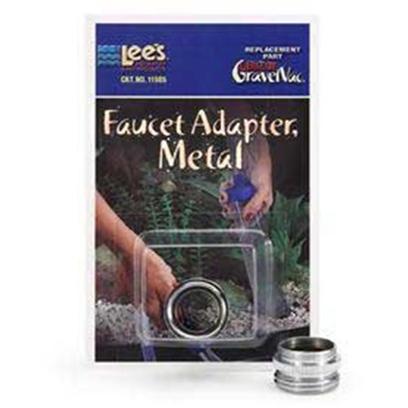 Lee's Presents Lees Ult Vac Faucet Adapter Metal Ultimate Gravel Adp-Metal. Replacement Part for Ulitmate Gravel Vac. Packaging Blister Card [31048]