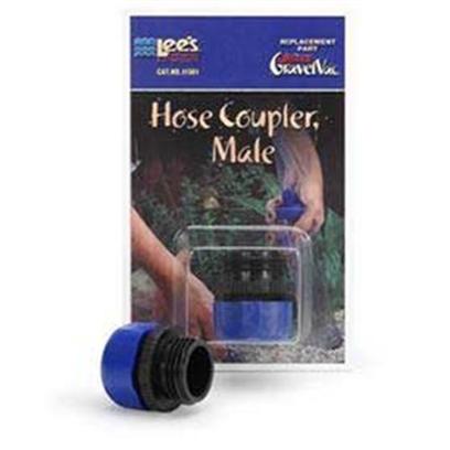Lee's Presents Lees Ultimate Vacuum Male Coupler. Replacement Part for Ultimate Gravel Vac. Packaging Blister Card [31057]