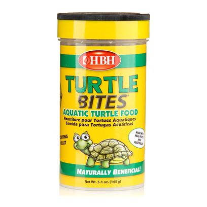 Hb.H. Enterprises Presents Hbh Turtle Bites 4.4oz. Turtle Food Containing a Special Shell-Conditioning Formula, Fortified with Calcium, and Vitamins a & D to Support Healthy Shell Developmentand Overall Turtle Health. 5.4oz [32028]