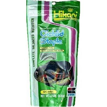 Hikari Usa Presents Hikari Cichlid Staple 8.8oz-Medium Pellet. Hikari Cichlid Staple™ is an Economical, Daily Diet for Cichlids as Well as Other Large Tropical Fish. It Contains all the Basic Nutrition your Fish Needs to Stay Healthy. High in Stabilized Vitamin C, Hikari Cichlid Staple™ Promotes Resistance to Stress and Immunity to Infectious Disease. If You're Looking for the Best Diet for your Pet and Pocketbook this is It! [32042]