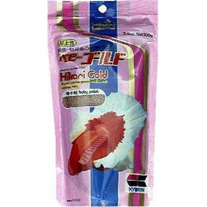 Hikari Usa Presents Hikari Goldish 3.5oz Baby 3.5oz-Baby Pellet. Hikari Goldfish Gold™ Baby Pellet is Specially Formulated to Bring out the Vibrant Colors in Goldfish and Baby Koi. Rich in Carotene, an Easily Assimilated Color Enhancer, Goldfish Gold Starts your Pet off Right During that all Important First Year. The Carefully Balanced Nutrients and Vitamins will Keep your Aquatic Pet Healthy and Full of Energy. After only a Short Time Feeding Hikari Goldfish Gold™, your Goldfish or Baby Koi will Begin to Look their Best! [32061]