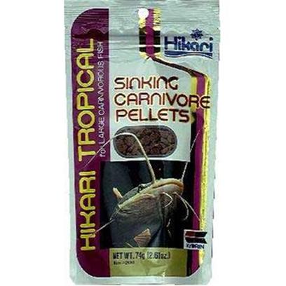 Hikari Usa Presents Hikari Tropical Sinking Carnivore Pellet 2.6oz. Sinking Carnivore Pellets™ were Developed to Provide Well-Balanced Nutrition and Superior Color Enhancement of the Natural Colors of Most Larger Carnivorous Fish. Great for all Types of Freshwater Fish, Sinking Carnivore Pellets™ should be your First Choice for Picky Eaters! [32102]