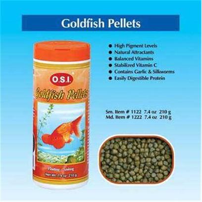 Ocean Star International Presents Ocean Star International (Osi) Pellets Goldfish Medium-6.69oz. Goldfish are Less Active than Other Types of Fish. They also have Stomachless Digestive Systems. Therefore, O.S.I Developed its Goldfish Pellets with Less Protein and Fat and More Plant Fiber than Other Diets to Keep Fish Weight Down and Digestive Tracts. [32239]