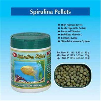 Ocean Star International Presents Ocean Star International (Osi) Pellets Spirulina 12oz-Medium. O.S.I. Spirulina Ocean Stars Pellets are a Mix of Floating and Sinking Pellets. They are Formulated with a High Level of Spirulina. Spirulina Provides an Excellent Source of Protein for Growth, Pigments for Coloring your Fishes, and Calcium-Spirulan to Stimulate your Fishes Immune System to Fight some Types of Bacteria. A Full Compliment of Vitamins are Included to Keep your Fish Healthy. [32251]