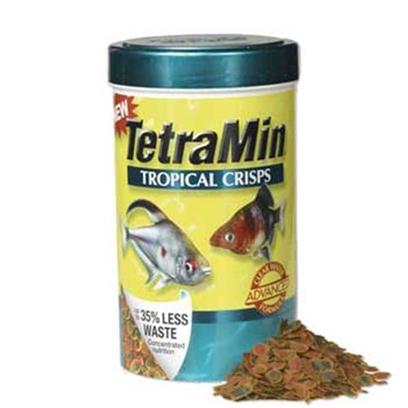 Tetra Usa Presents Tetra Min Crisps Tropical 6.53oz. These Highly Digestible Crisps Generate as Much as 35% Less Waste than Competing Flake Foods. Each Crisp is 'Color Coded' so that you can Easily see the Benefits to your Fish Green Spots = Healthy Spirulina Algae that Promote Richer Color in your Fish; Red Spots = High Level of Carotenoids to Enhance Color; Orange Spots = High Protein Krill to Stimulate Muscle Growth. [32288]