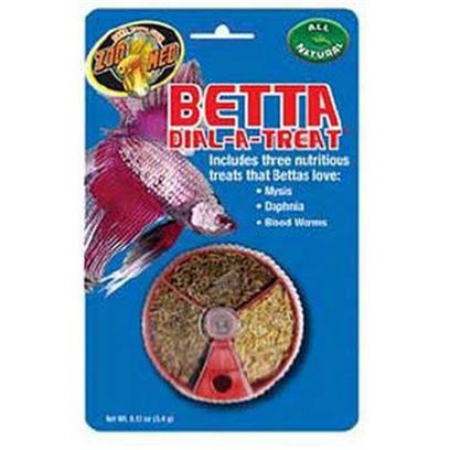 Zoo Med Laboratories Presents Zoo Betta Dial-a-Treat .12oz Medium (Med) Food. Includes Three Nutritious Treats that Bettas Love Mysis Daphnia Blood Worms [32334]