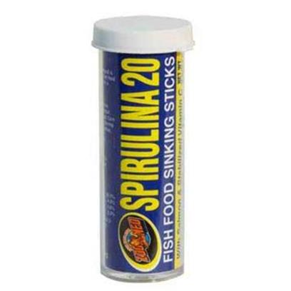 Zoo Med Laboratories Presents Zoo Spirulina 20 Sticks .7oz Medium (Med) Sinking Food .70oz. Sinking Fish Food for Freshwater and Saltwater Fish. With Salmon & Stabilized Vitamin C. Contains all Essential Fatty Acids and Eight Amino Acids Required for Complete Nutrition. .70 Oz [32340]