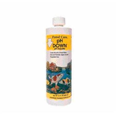 Aquarium Pharmaceuticals Presents Aquarium Pharmaceuticals (Ap) Pond Ph Down 16oz. Ph Adjuster for Ponds Slowly Neutralizes Alkaline Substances that Cause High Ph (Ph of Pond Water is Affected by Mineral Leaching, Soil Runoff & Decomposing Waste). A High Ph Limits the Ability of Aquatic Plants to Absorb Necessary Nutrients. Contains no Algae-Promoting Phosphates. 16 Fl. Oz. Bottle (473 Ml) Treats 2,400 us Gal (9,085 L) 19 Oz. [32616]